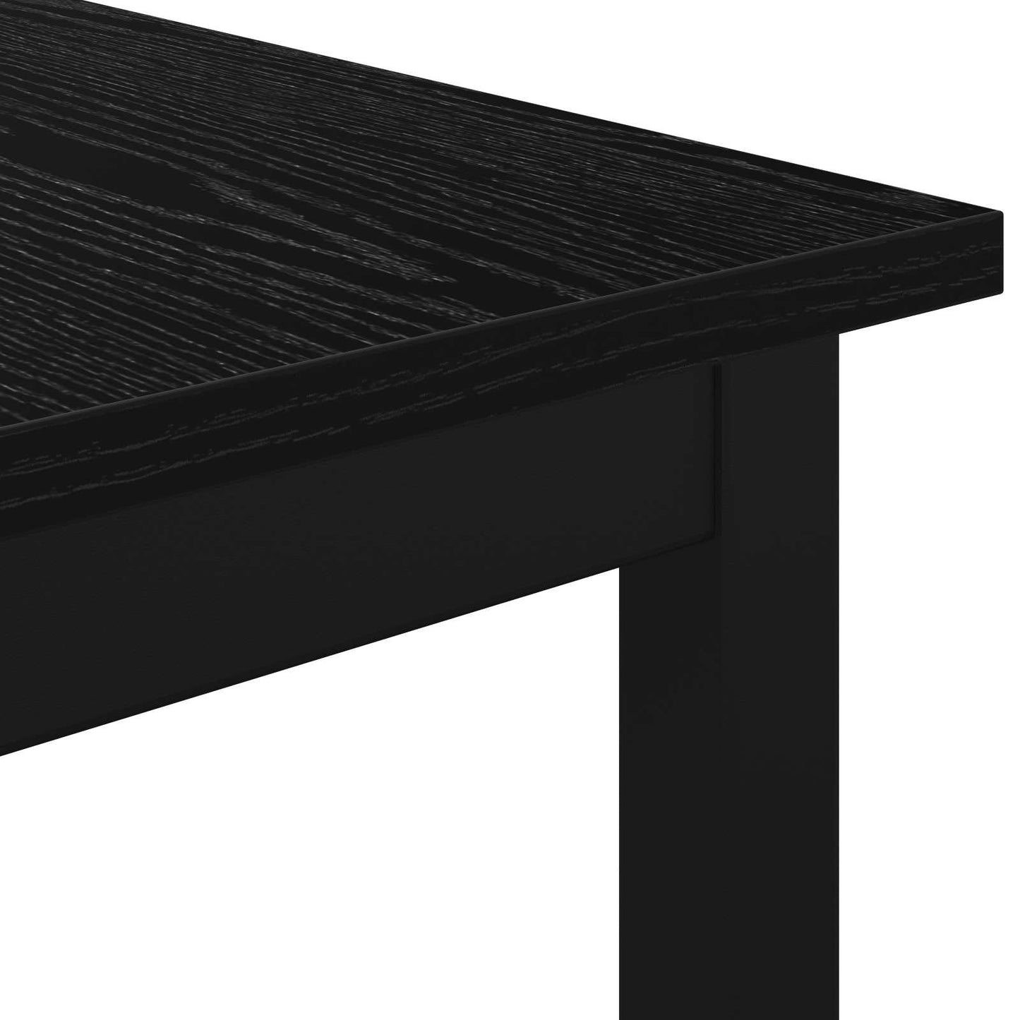 Bench Black Oak 160 x 35 x 45 cm Engineered Wood