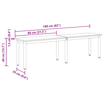 Bench Sonoma 160 x 35 x 45 cm Engineered Wood