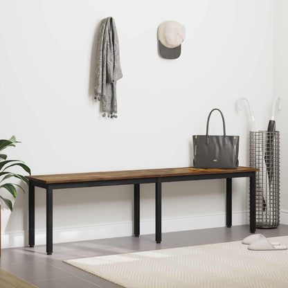 Bench Smoke Oak 160 x 35 x 45 cm Engineered Wood