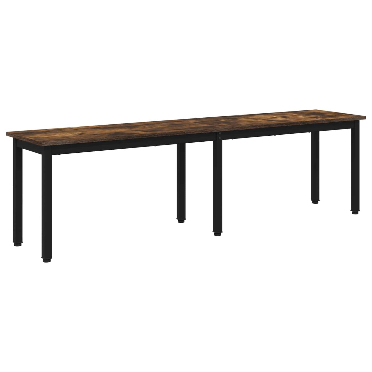 Bench Smoke Oak 160 x 35 x 45 cm Engineered Wood