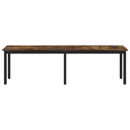 Bench Smoke Oak 160 x 35 x 45 cm Engineered Wood