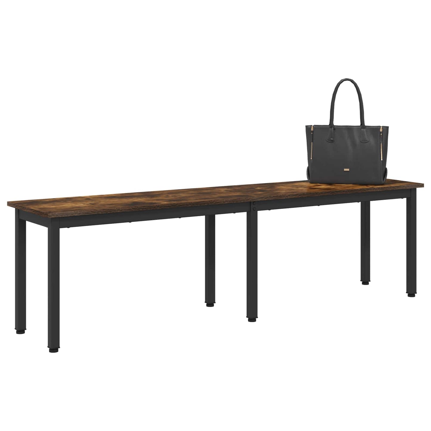Bench Smoke Oak 160 x 35 x 45 cm Engineered Wood