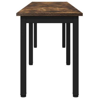 Bench Smoke Oak 160 x 35 x 45 cm Engineered Wood
