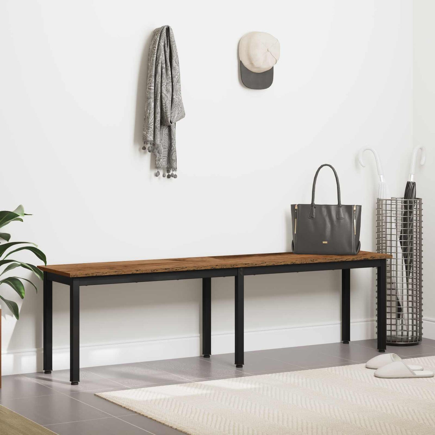 Bench Old Wood 160 x 35 x 45 cm Engineered Wood