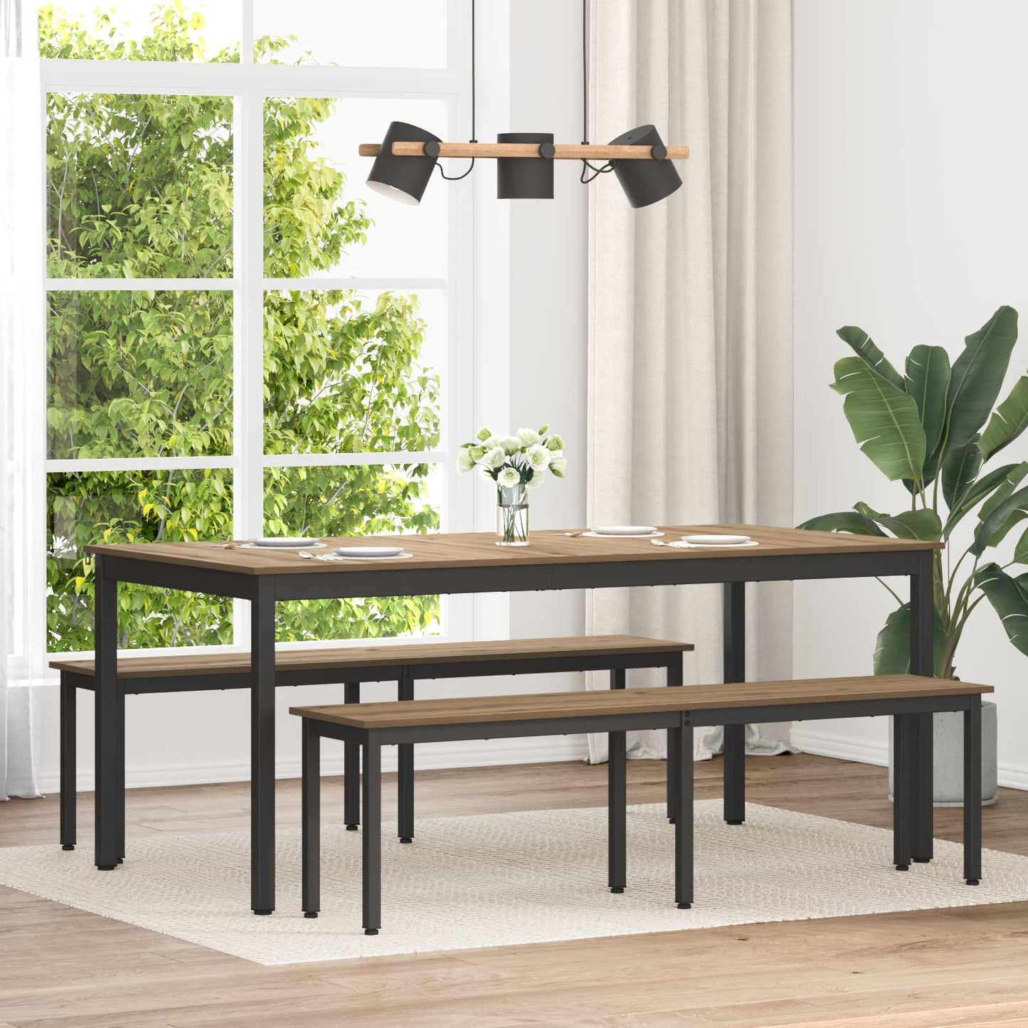 Bench Artisian Oak 160 x 35 x 45 cm Engineered Wood