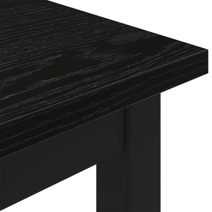 Bench Black Oak 200 x 35 x 45 cm Engineered Wood