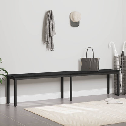 Bench Black Oak 200 x 35 x 45 cm Engineered Wood