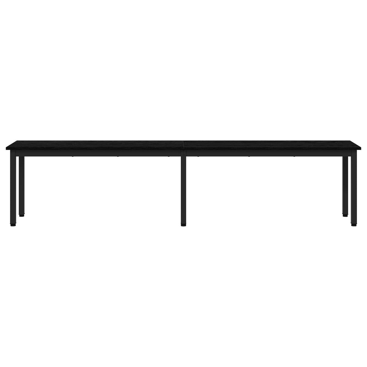 Bench Black Oak 200 x 35 x 45 cm Engineered Wood