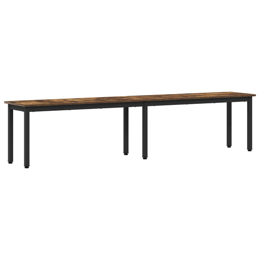 Bench Smoke Oak 200 x 35 x 45 cm Engineered Wood