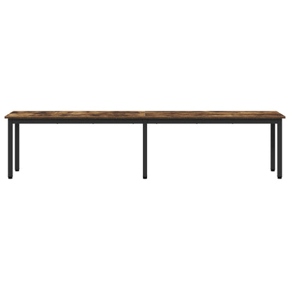 Bench Smoke Oak 200 x 35 x 45 cm Engineered Wood