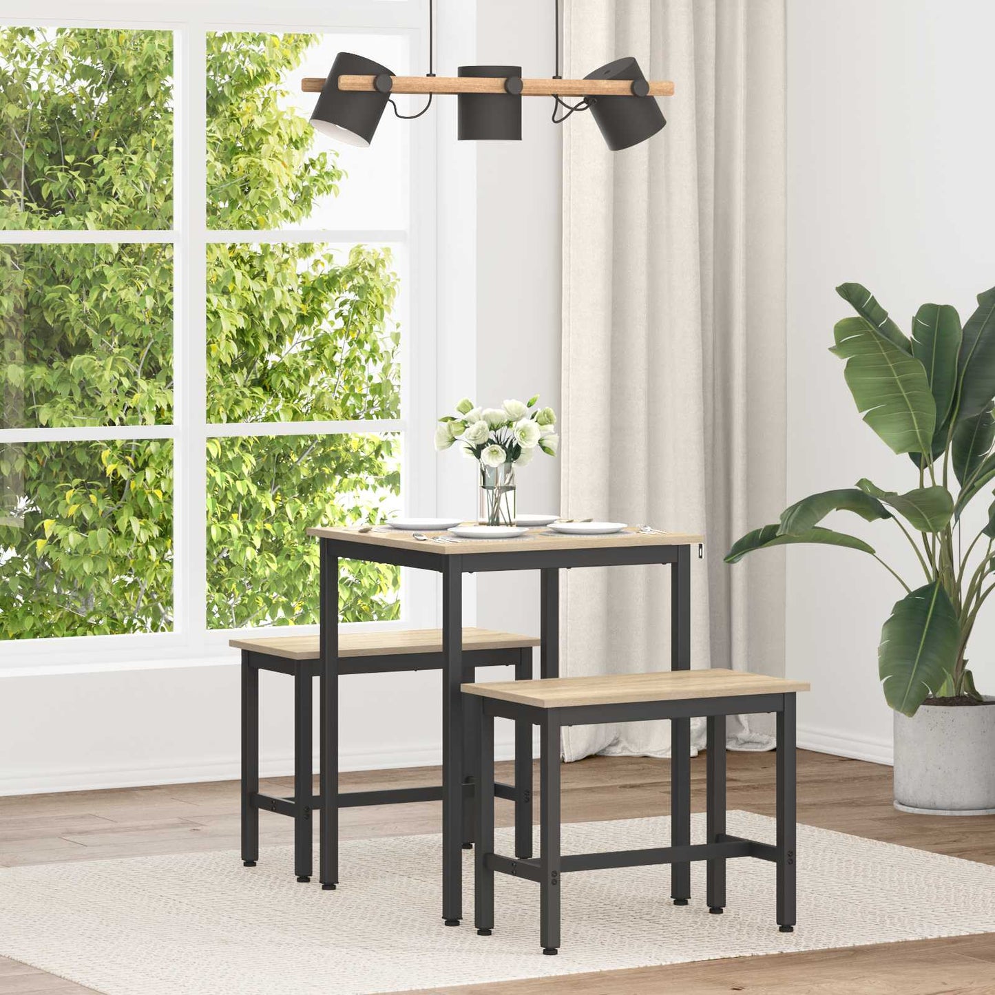 Dining Tables 60 x 60 x 75 cm Engineered Wood Sonoma Oak Square