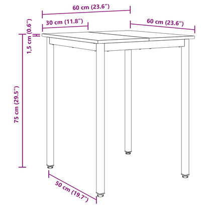 Dining Tables 60 x 60 x 75 cm Engineered Wood Sonoma Oak Square
