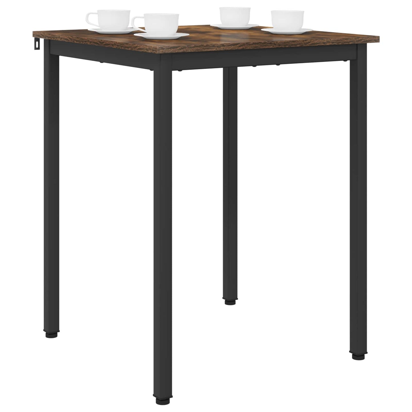 Dining Tables 60 x 60 x 75 cm Engineered Wood Smoked Oak Square