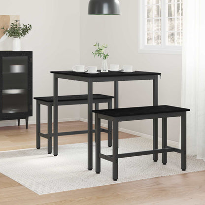Dining Tables 70 x 70 x 75 cm Engineered Wood Black Oak Square