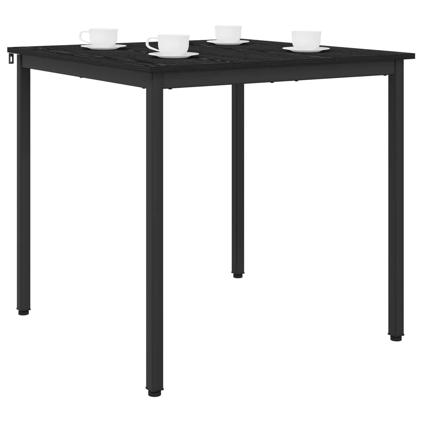 Dining Tables 80 x 80 x 75 cm Engineered Wood Black Oak Square