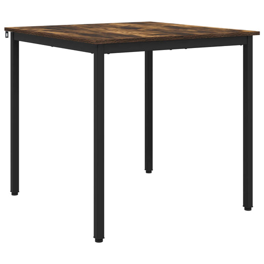 Dining Tables 80 x 80 x 75 cm Engineered Wood Smoked Oak Square