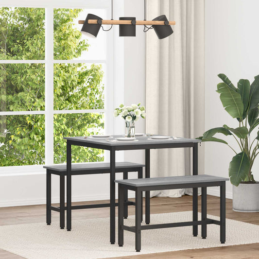Dining Tables 80 x 80 x 75 cm Engineered Wood Grey Sonoma