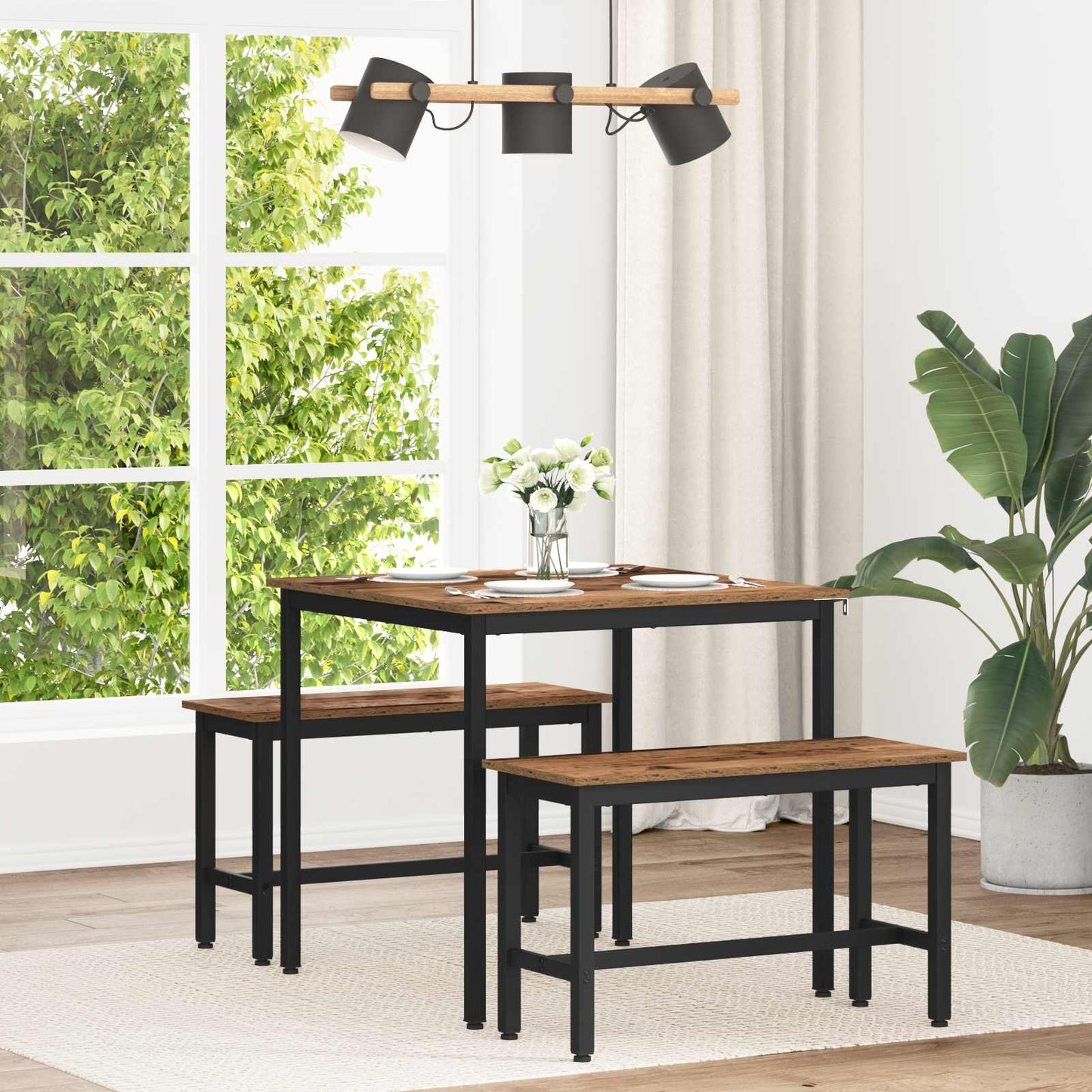 Dining Tables 80 x 80 x 75 cm Engineered Wood Oak Wood Square