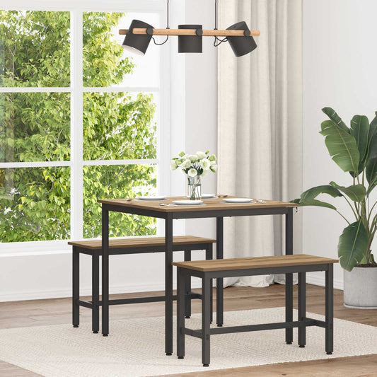 Dining Tables 80 x 80 x 75 cm Engineered Wood Artisan Oak