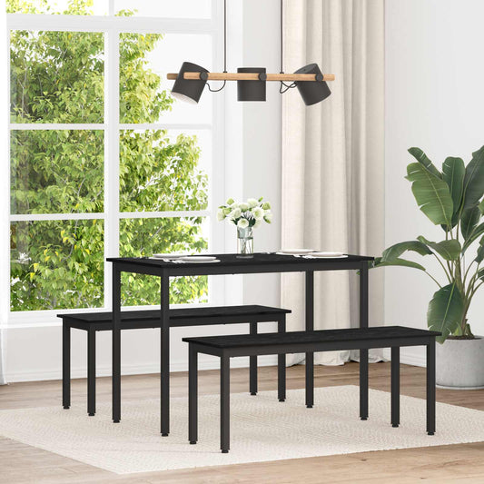 Dining Tables 110 x 55 x 75 cm Engineered Wood Black Oak