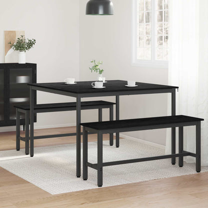 Dining Tables 110 x 110 x 75 cm Engineered Wood Black Oak