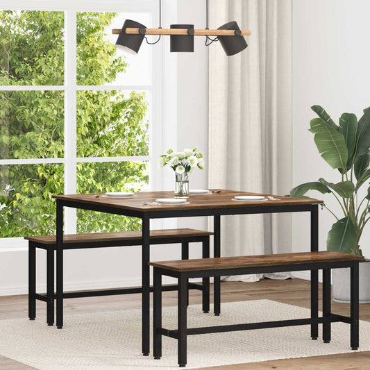 Dining Tables 110 x 110 x 75 cm Engineered Wood Smoked Oak
