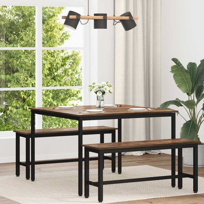 Dining Tables 110 x 110 x 75 cm Engineered Wood Smoked Oak