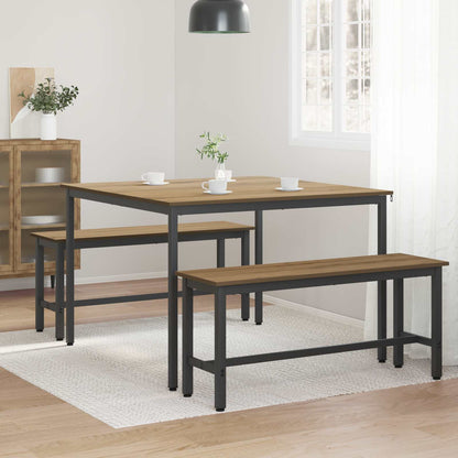 Dining Tables 110 x 110 x 75 cm Engineered Wood Artisan Oak