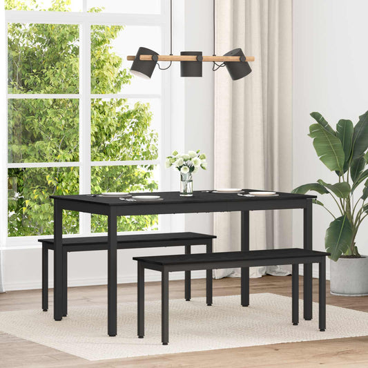Dining Tables 140 x 80 x 75 cm Engineered Wood Black Oak