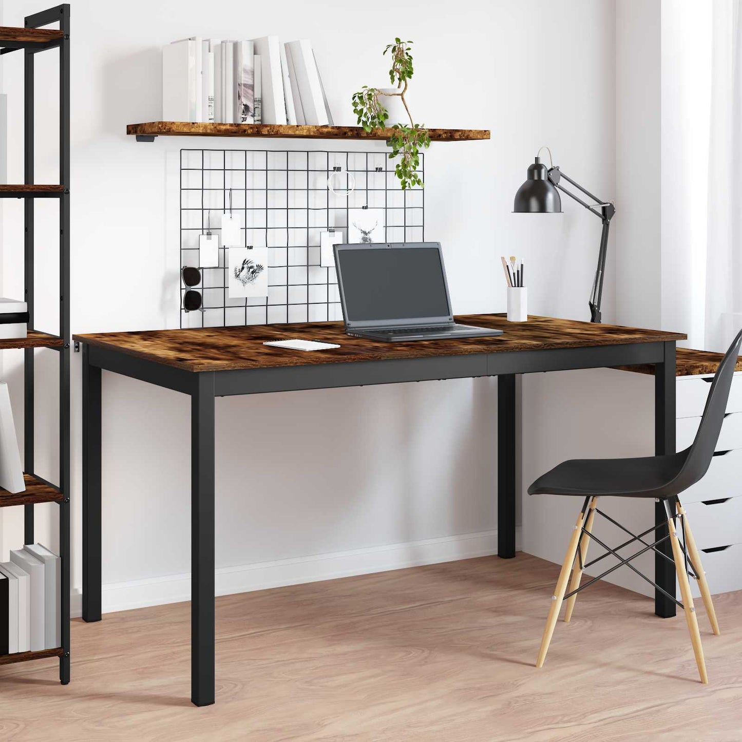 Dining Tables 140 x 80 x 75 cm Engineered Wood Smoked Oak