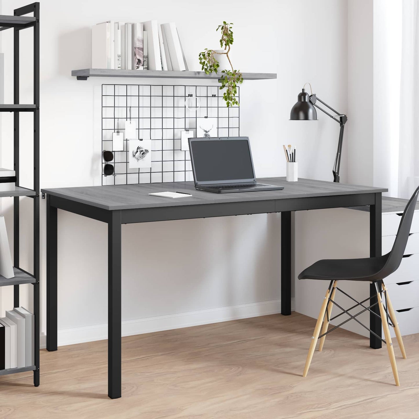 Dining Tables 140 x 80 x 75 cm Engineered Wood Grey Sonoma