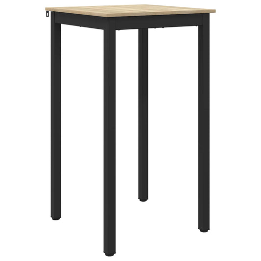 Standing Bar Table Engineered Wood Square
