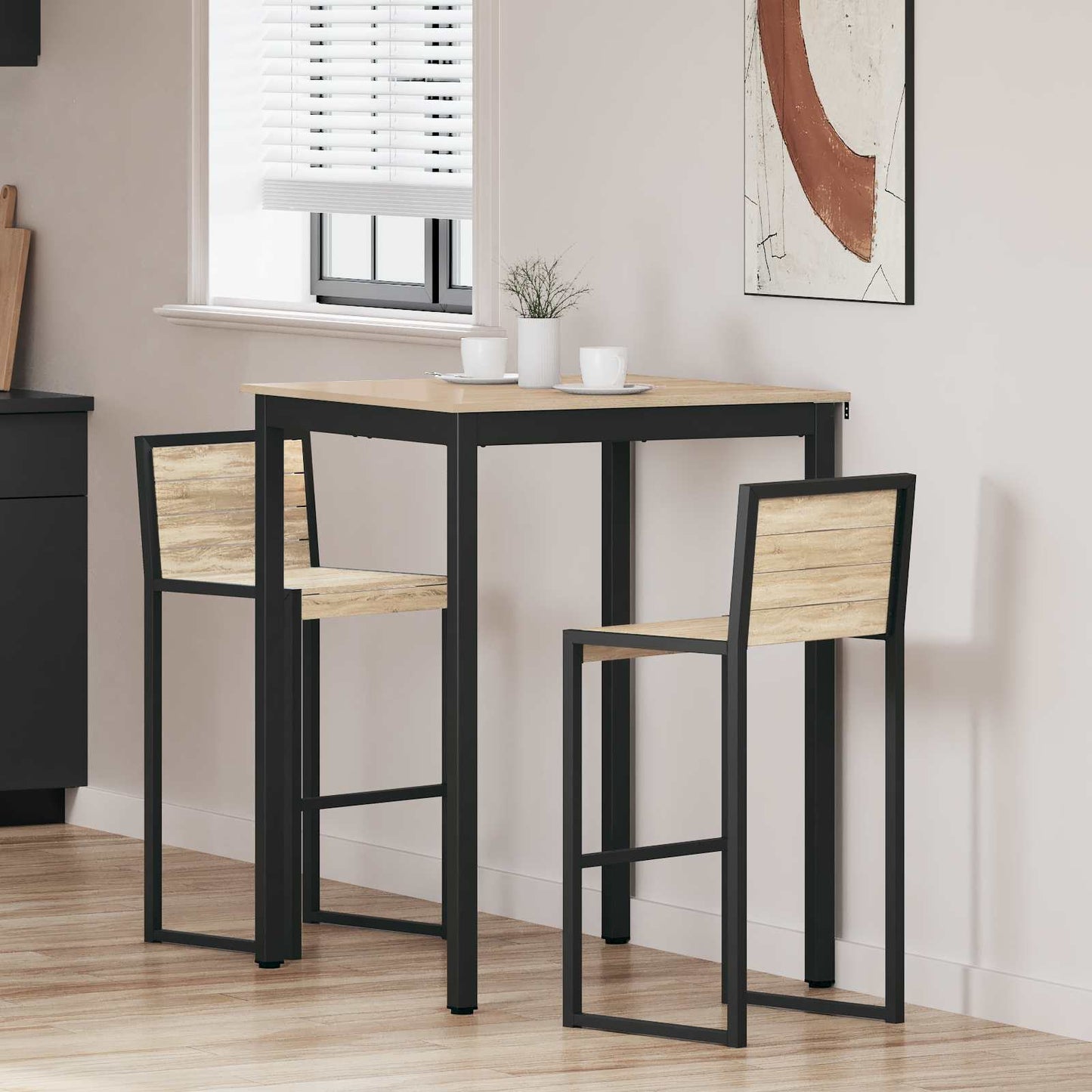 Standing Bar Table Engineered Wood
