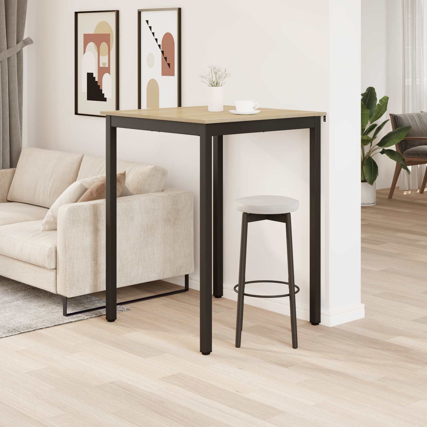Standing Bar Table Engineered Wood