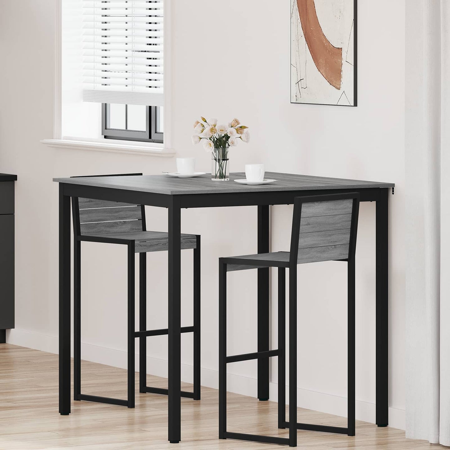 Standing Bar Table Engineered Wood
