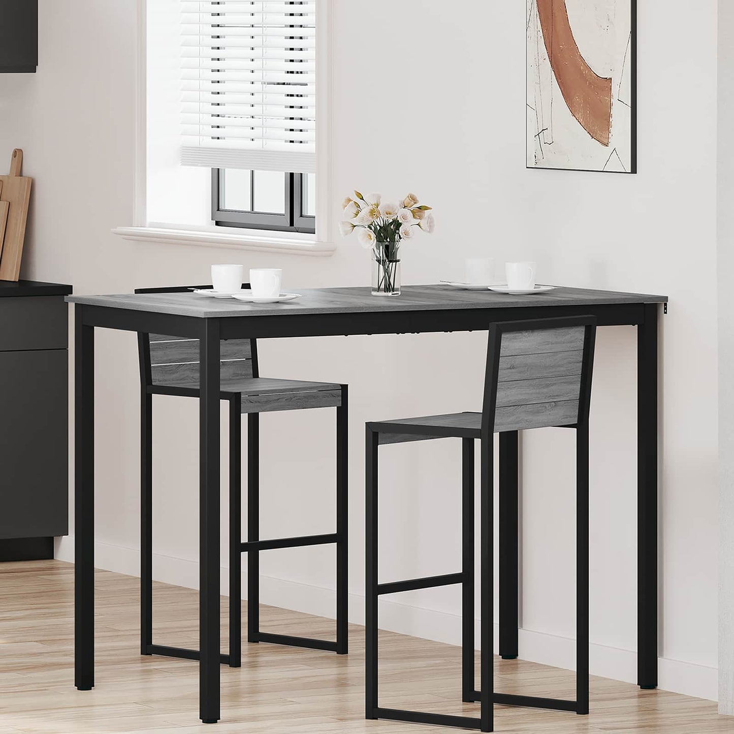 Standing Bar Table Engineered Wood