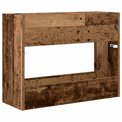Umbrella Stand Old Wood 65 x 24 x 50 cm Engineered Wood