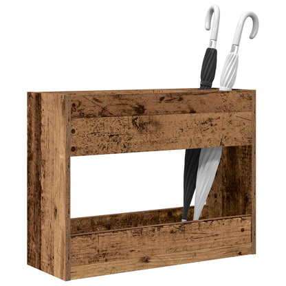 Umbrella Stand Old Wood 65 x 24 x 50 cm Engineered Wood