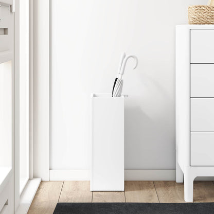 Umbrella Stand White 20 x 20 x 55.5 cm Engineered Wood