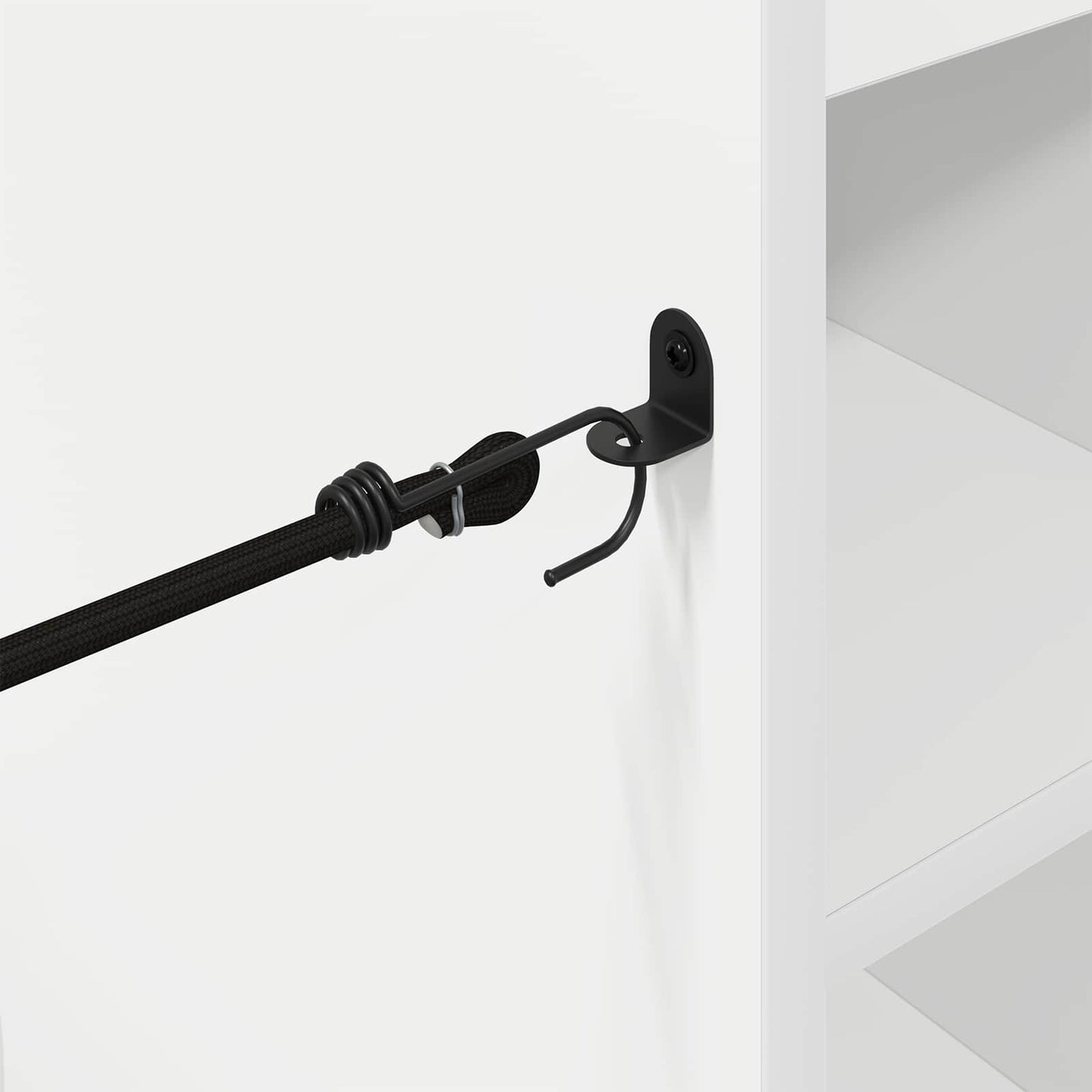 Golf Cabinet with Wheel Plain White 65 x 45 x 98 cm