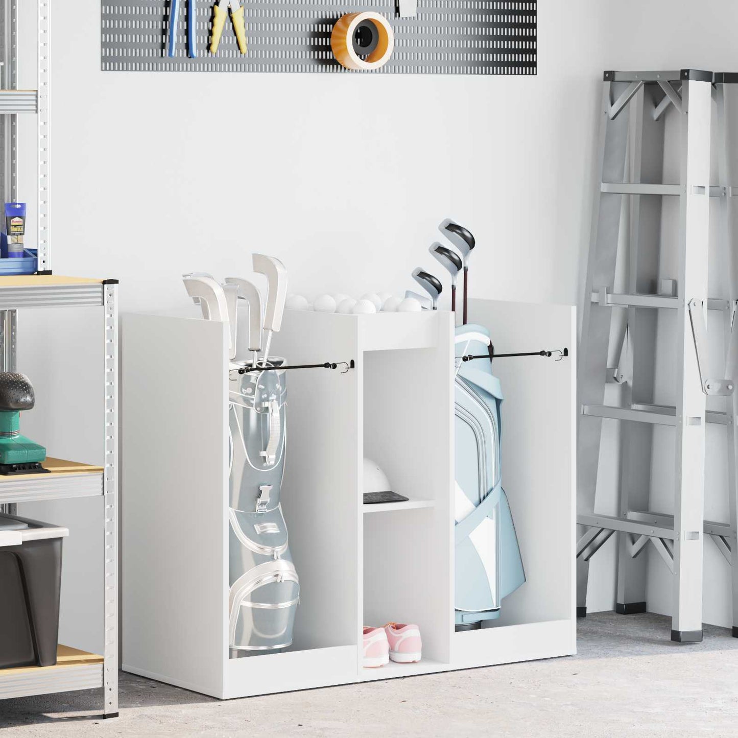 Golf Cabinet Plain White 102 x 45 x 85.5 cm