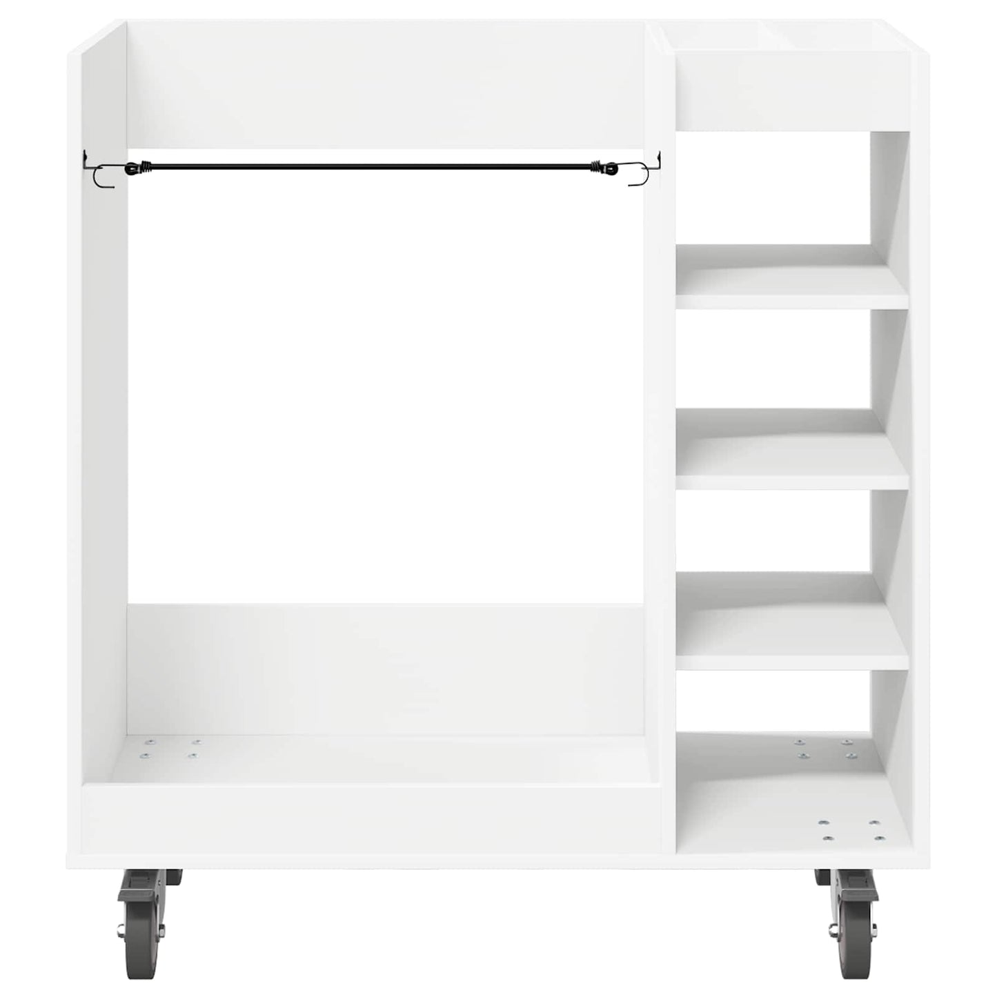 Golf Cabinet with Wheel Plain White 90 x 45 x 98 cm