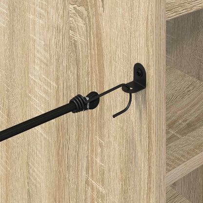 Golf Cabinet with Wheel Plain Sonoma Oak 90 x 45 x 98 cm
