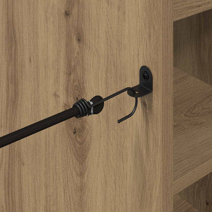 Golf Cabinet with Wheel Plain Artisan Oak 90 x 45 x 98 cm