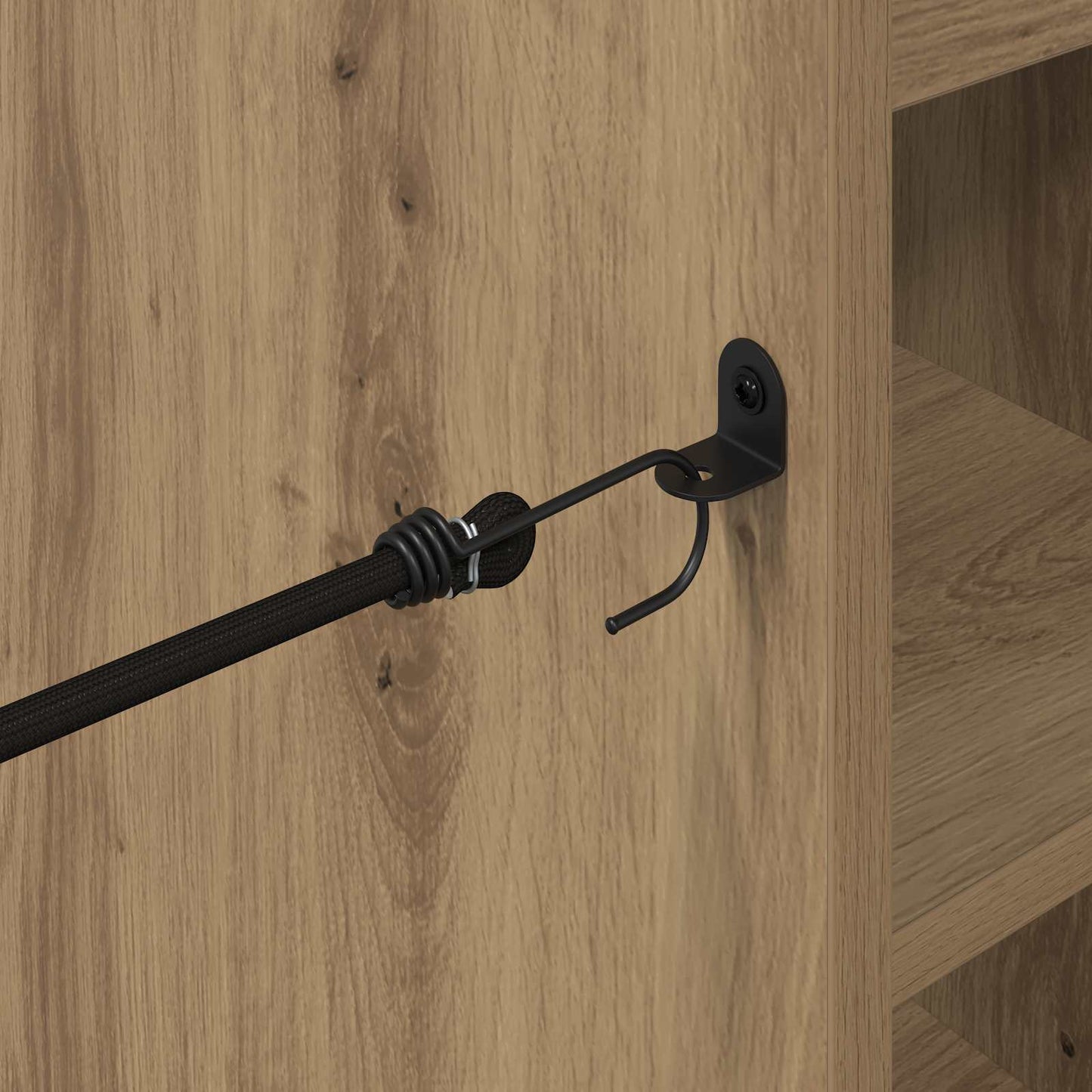 Golf Cabinet with Wheel Plain Artisan Oak 120 x 45 x 98 cm