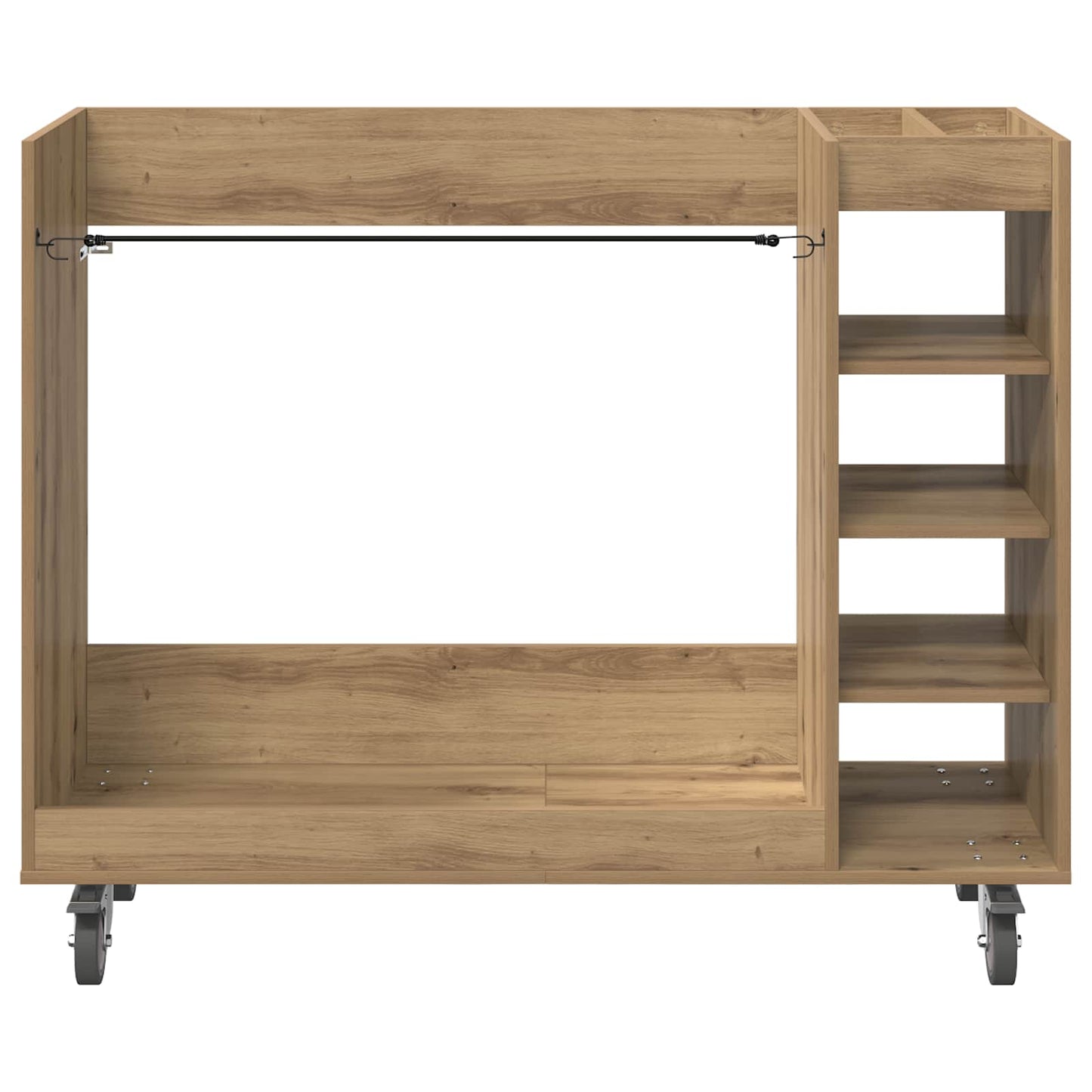 Golf Cabinet with Wheel Plain Artisan Oak 120 x 45 x 98 cm