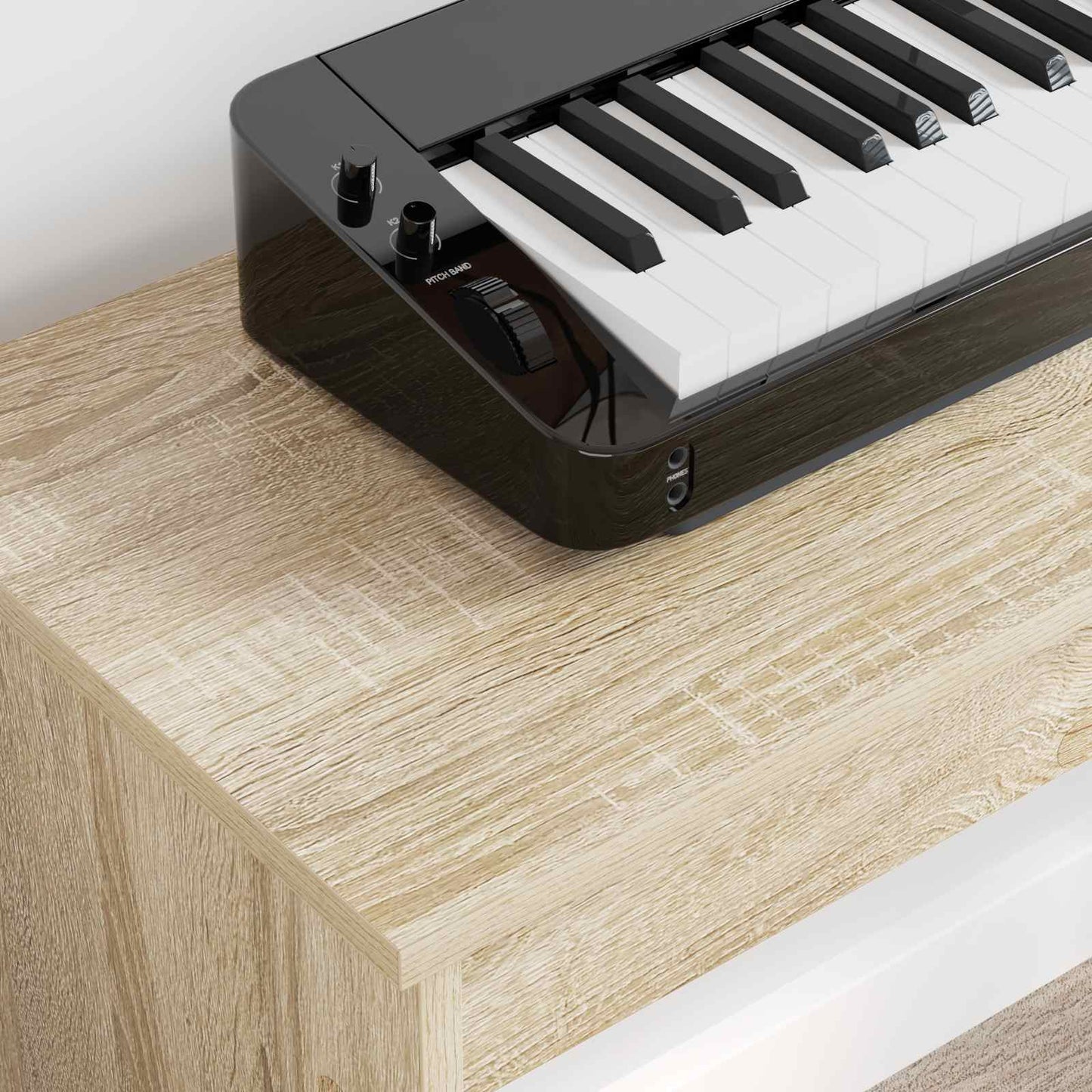 Keyboard Stand Sonoma Oak 120 x 32 x 64 cm Engineered Wood