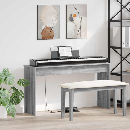 Keyboard Stand Grey Sonoma 120 x 32 x 64 cm Engineered Wood