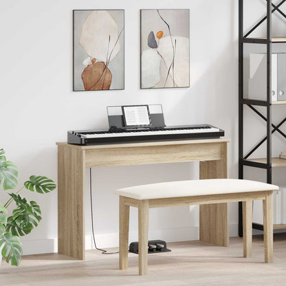 Keyboard Stand Sonoma Oak 100 x 32 x 64 cm Engineered Wood