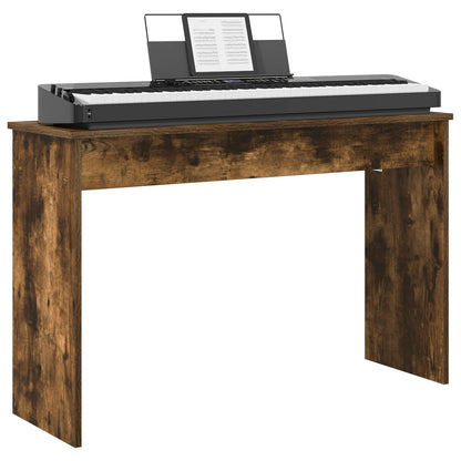Keyboard Stand Smoked Oak 100 x 32 x 64 cm Engineered Wood